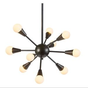 NWT-  INK+IVY Camden Chandelier in Bronzed Black.